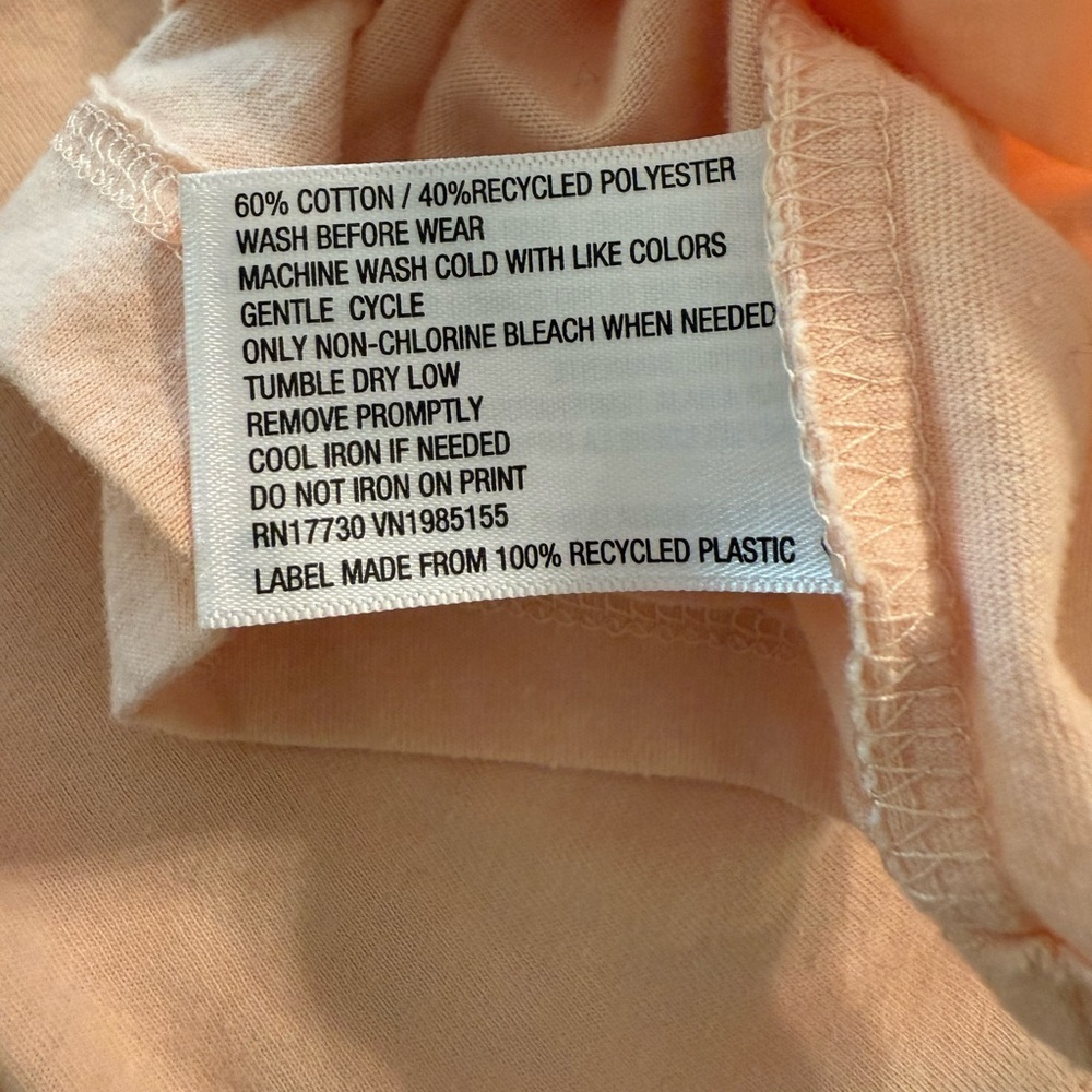 Goodfellow & Co Peach Men’s T-Shirt With Sunset Graphic Size Medium - Picture 4 of 7